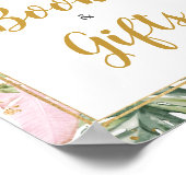 Tropical Floral Aloha Bücher und Geschenke Poster (Ecke)