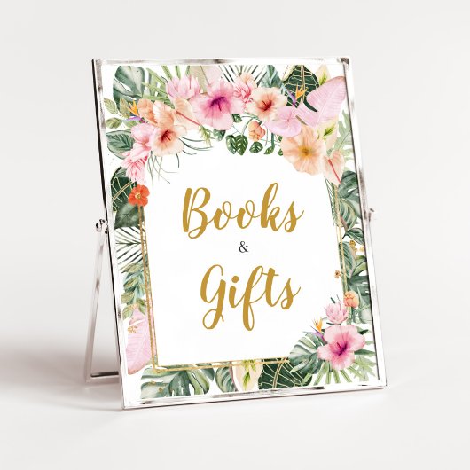 Tropical Floral Aloha Bücher und Geschenke Poster