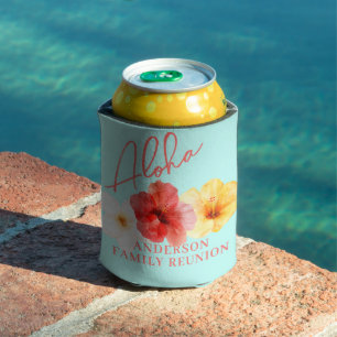 Tropical Floral Aloha Family Wiedersehen Dosenkühler