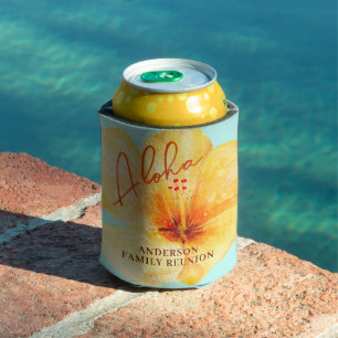 Tropical Floral Aloha Family Wiedersehen Dosenkühler