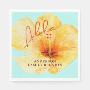 Tropical Floral Aloha Family Wiedersehen Serviette