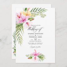 Tropical Floral Aloha Wedding Foto