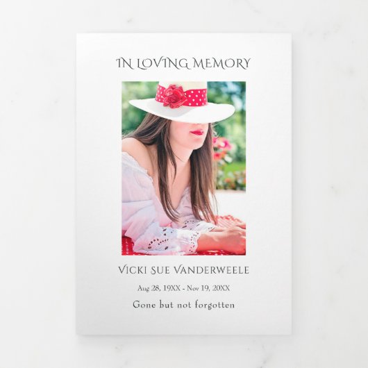 Tropical Floral Beach Feier des Lebens Dreifach Gefaltete Einladung (Cover)