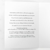 Tropical Floral Beach Feier des Lebens Dreifach Gefaltete Einladung (Innen Erste Seite)