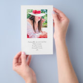 Tropical Floral Beach Feier des Lebens Flyer (Handgriff)