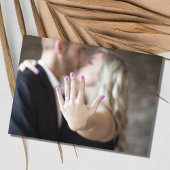 Tropical Floral Beach Hochzeit in Urlaubsort Save The Date