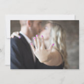 Tropical Floral Beach Hochzeit in Urlaubsort Save The Date (Rückseite)