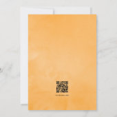 Tropical Floral Beach QR Code UAWG Wedding Einladung (Rückseite)