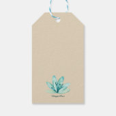 Tropical Floral Beach Sweet 16 Geburtstag Geschenkanhänger (Rückseite)