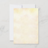 Tropical Floral Beach Wedding UAWG RSVP Karte (Rückseite)