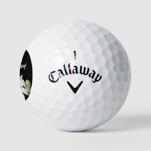 Tropical Floral Best Friend Golfball (Logo)
