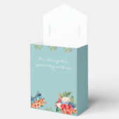 Tropical Floral Blue Beach Brautparty Geschenkschachtel (Geöffnet)