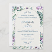 Tropical Floral Botanical Wedding Personalized Einladung (Vorderseite)