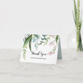 Tropical Floral Brautparty Vielen Dank Karte (Vorderseite)