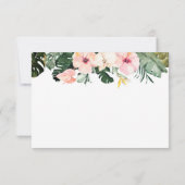 Tropical Floral Brautparty Vielen Dank Karten (Rückseite)