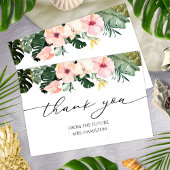 Tropical Floral Brautparty Vielen Dank Karten