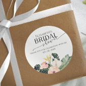 Tropical Floral Brautparty vielen Dank Sticker