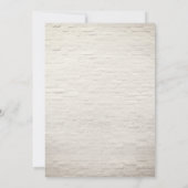 Tropical Floral Brick Abschluss Foto Einladung (Rückseite)