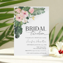 Tropical Floral Bridal Luncheon Brautparty Einladung