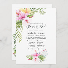 Tropical Floral Bridal or Baby Showroom by Mail Einladung