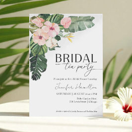 Tropical Floral Bridal Tee Party Brautparty Einladung