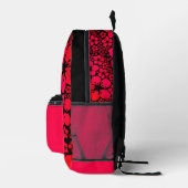 Tropical Floral Design Backpack Bedruckter Rucksack (Rechts)