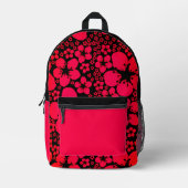 Tropical Floral Design Backpack Bedruckter Rucksack (Vorderseite)