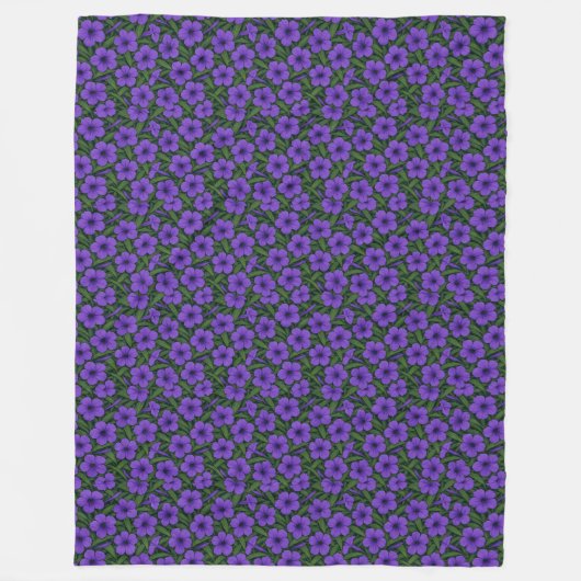 Tropical Floral Elegance Fleece Blanket (Vorderseite)