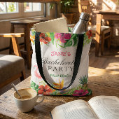 Tropical Floral Flamingo Bride Junggeselinnen-Absc Tasche