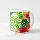 Tropical Floral Gift Jumbo-Tasse (Vorderseite Rechts)