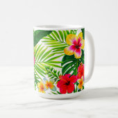 Tropical Floral Gift Kaffeetasse (VorderseiteRechts)