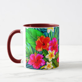 Tropical Floral Gift Tasse