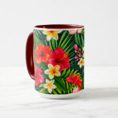 Tropical Floral Gift Tasse (Vorderseite Links)