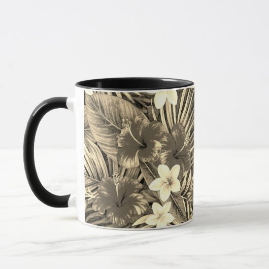 Tropical Floral Gift Tasse (Links)