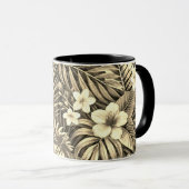 Tropical Floral Gift Tasse (VorderseiteRechts)