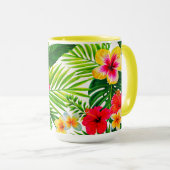 Tropical Floral Gift Tasse (VorderseiteRechts)