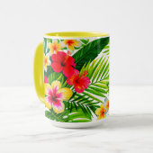 Tropical Floral Gift Tasse (Vorderseite Links)