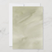 Tropical floral Green getrocknete Palm Blätter Hoc Einladung (Rückseite)