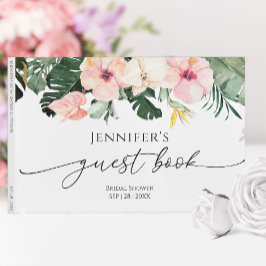 Tropical Floral Guest Book Brautparty Gästebuch