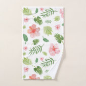 Tropical Floral Hawaiian Badhandtuch Set (Handtuch)