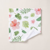 Tropical Floral Hawaiian Badhandtuch Set (Waschlappen)