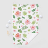 Tropical Floral Hawaiian Golfhandtuch (Insitu)