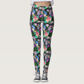 Tropical Floral Hawaiian Leggings (Vorderseite)