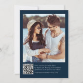 Tropical Floral Hibiskus Zielhochzeit am Strand Einladung (Rückseite)