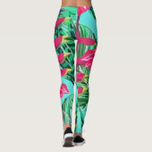 Tropical Floral Island Leggings (Rückseite)