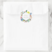 Tropical Floral Island Wedding Vielen Dank Sticker (Tasche)