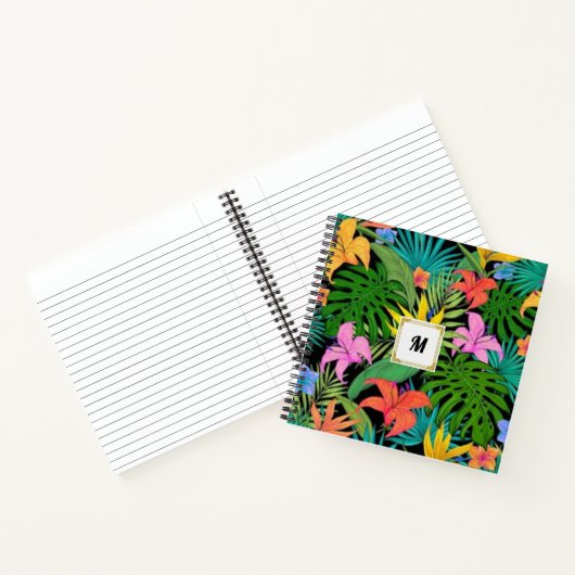 Tropical Floral Jungle Notebook Notizblock (Innenseite)