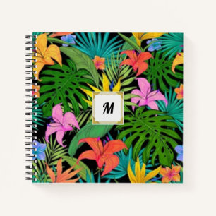 Tropical Floral Jungle Notebook Notizblock