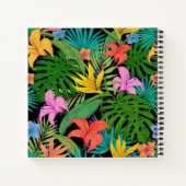 Tropical Floral Jungle Notebook Notizblock (Rückseite)