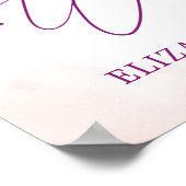 Tropical Floral Jungle Safari Babydusche Willkomme Poster (Ecke)